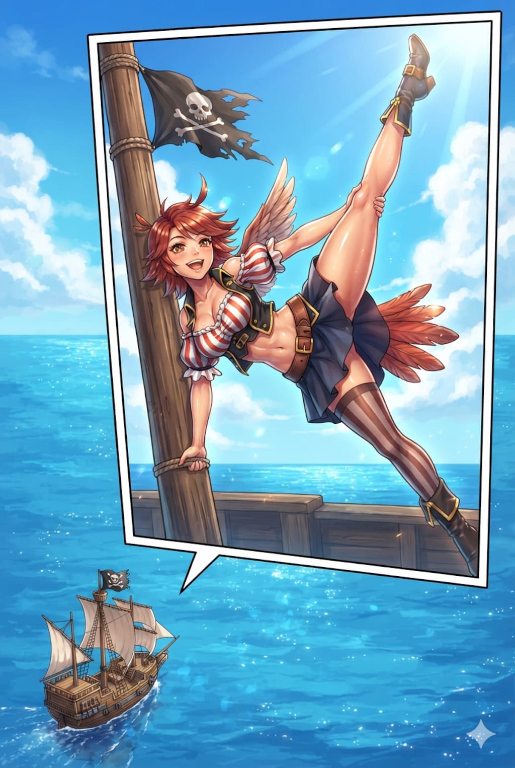 ハチドリ擬人化(おっパイレーツに参戦！)