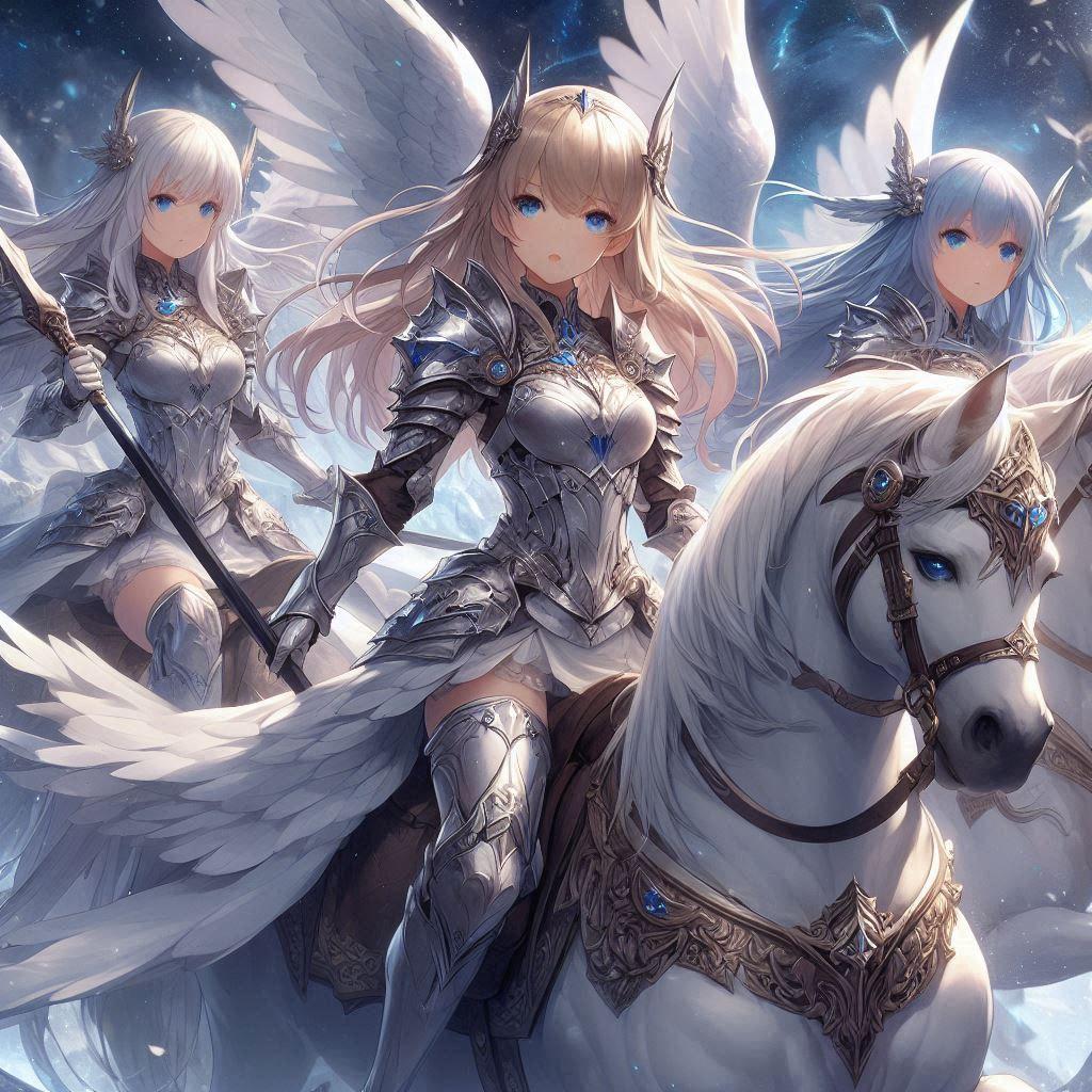 ペガサス３姉妹 | の人気AIイラスト・グラビア