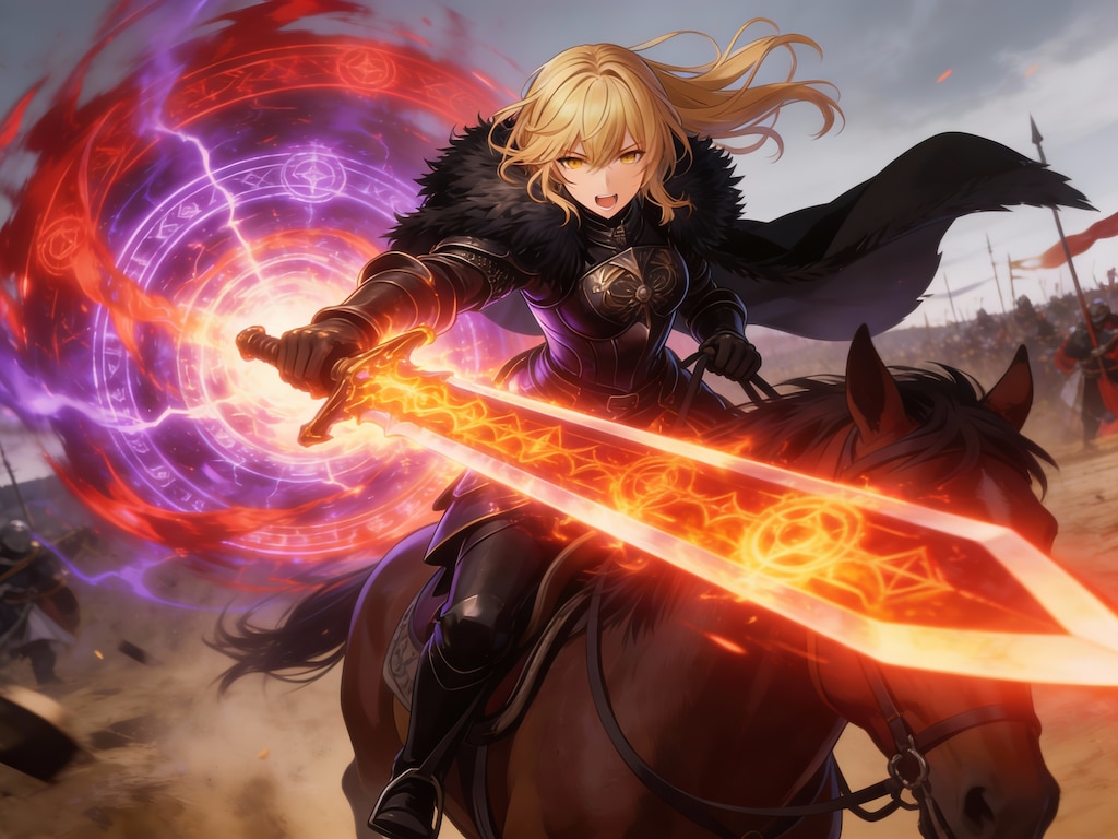 ブロンドの女騎士さん886