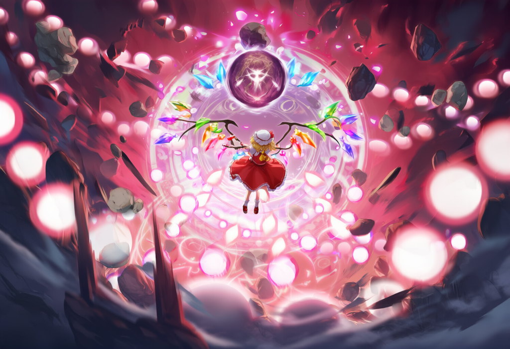 東方　フランドール・スカーレット　弾幕ごっこ　ワイド版