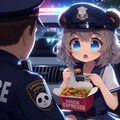 パンダエクスプレスの中華を食べる小さな女の子 3枚目