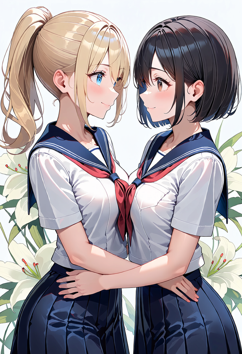 仲良しな二人 | の人気AIイラスト・グラビア