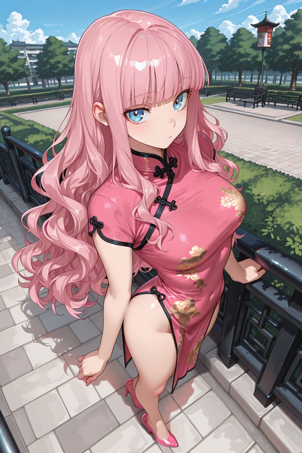 チャイナドレスのECHIDNAちゃん | の人気AIイラスト・グラビア