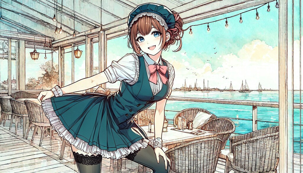 ウェイトレスの少女42