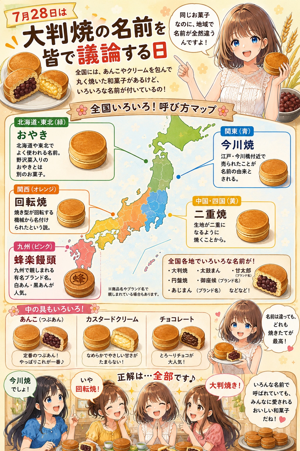 大判焼の名前を皆で議論する日