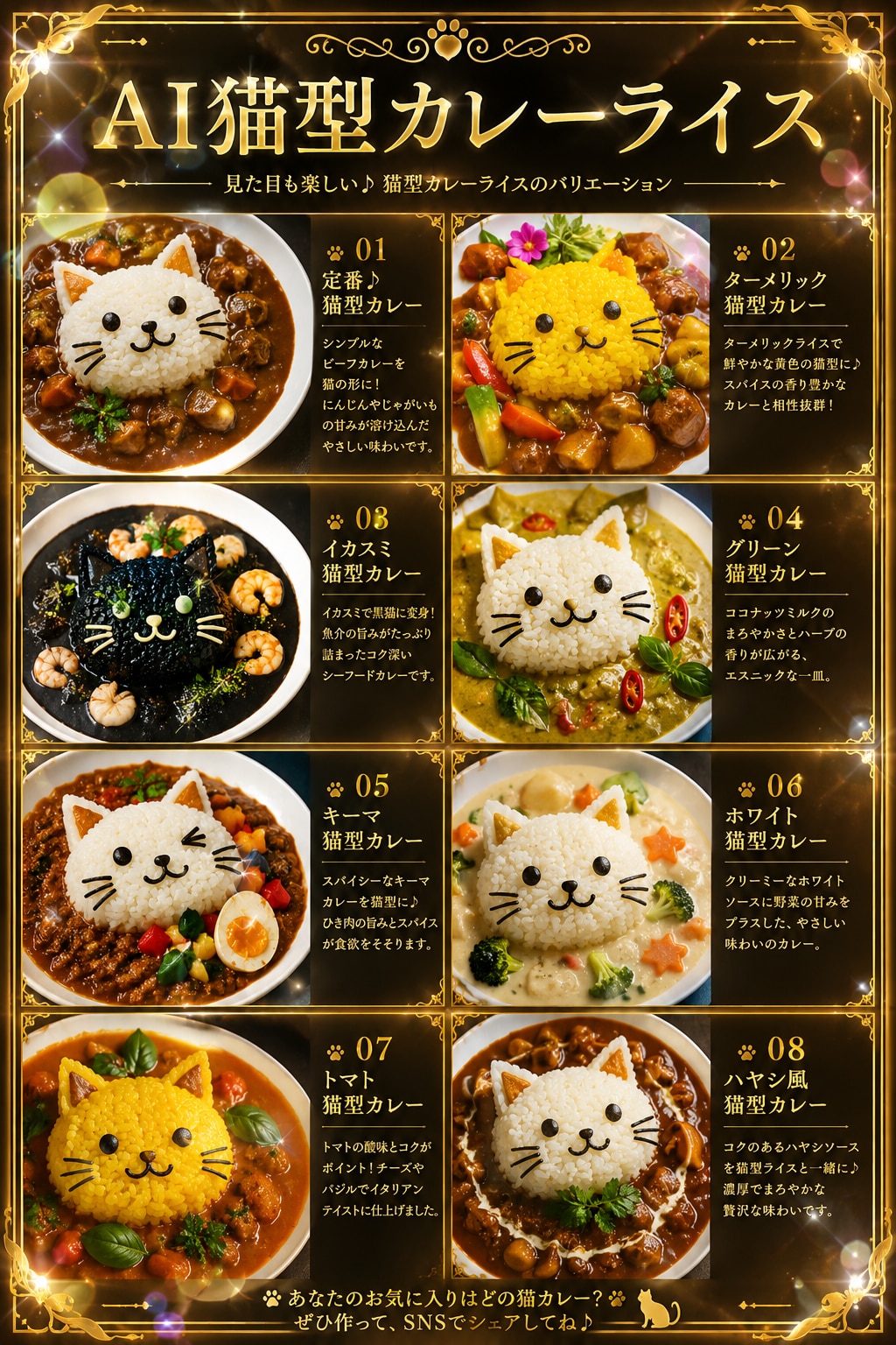 AI猫型カレーライス