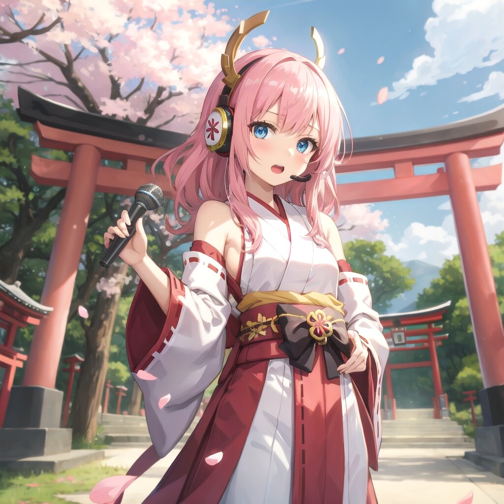 巫女さん神社ライブ　ルカ姉