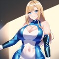 金髪ロング白青エナメルレースクイーンちゃん NovelAI試作 4枚目