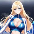 金髪ロング白青エナメルレースクイーンちゃん NovelAI試作 6枚目
