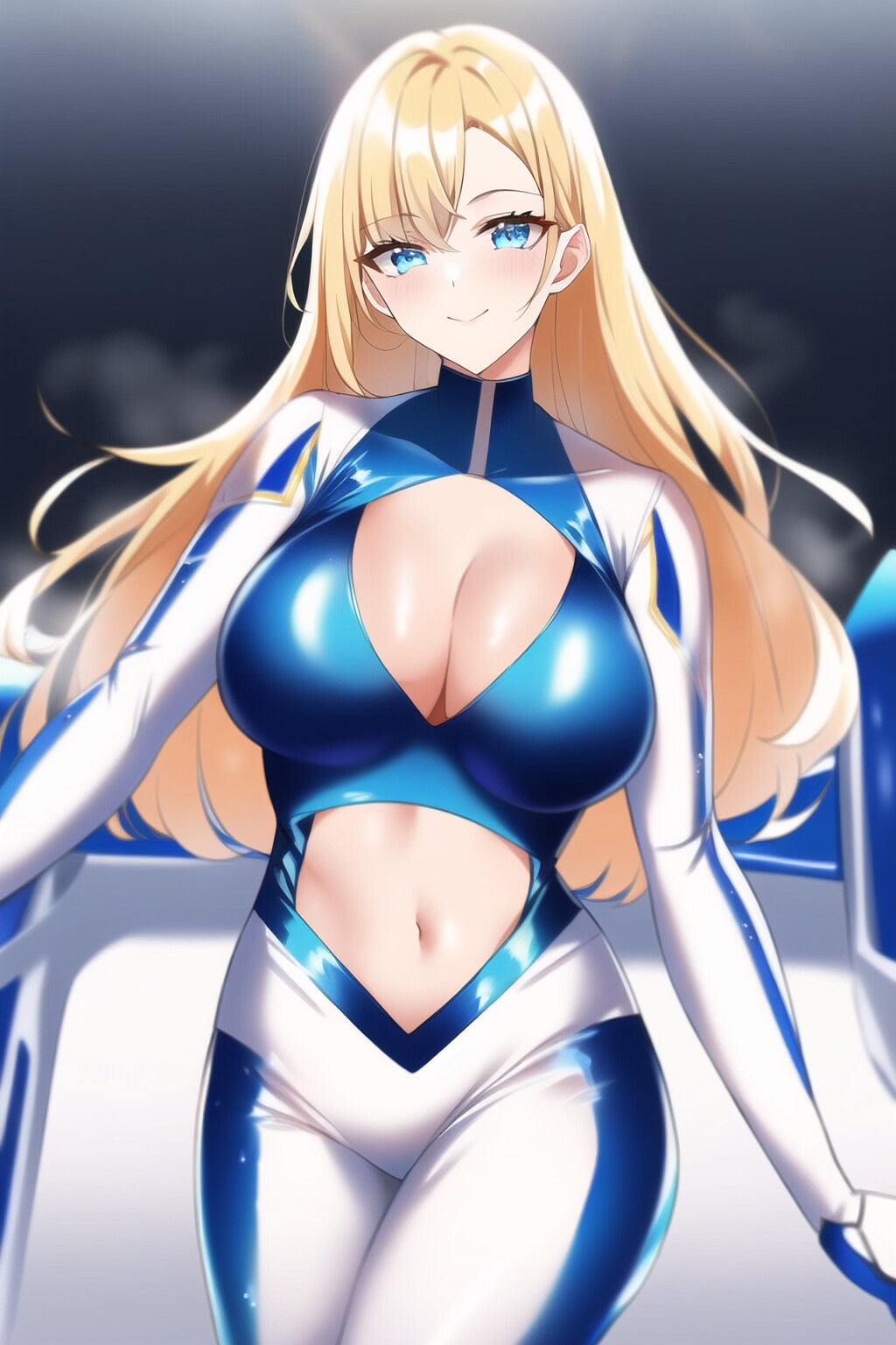 金髪ロング白青エナメルレースクイーンちゃん NovelAI試作