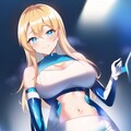 金髪ロング白青エナメルレースクイーンちゃん NovelAI試作 5枚目