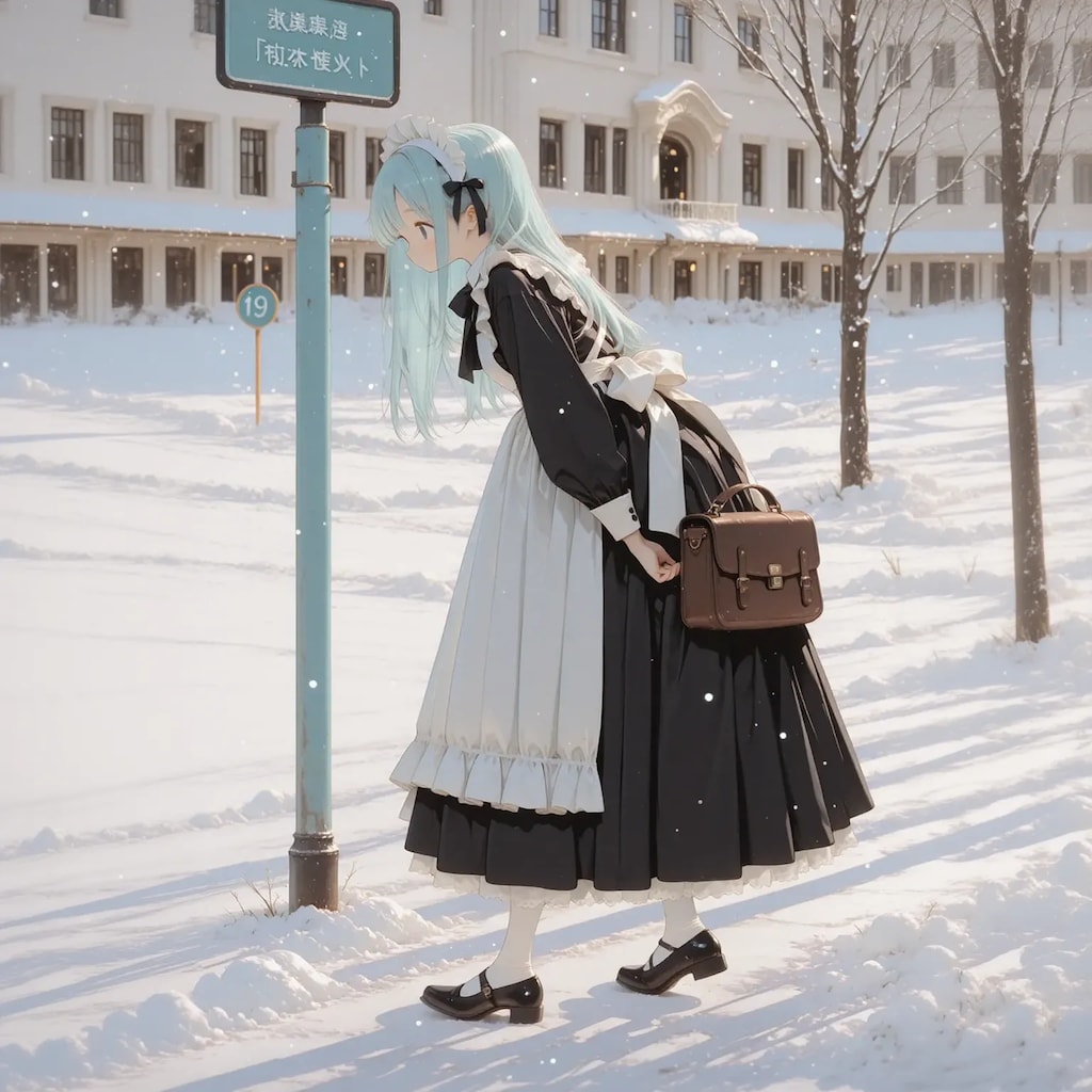 【ふらりと雪の日】街での買い物