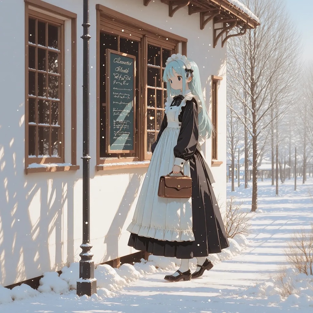 【ふらりと雪の日】街での買い物