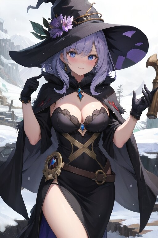 雪の魔女の洞窟 | の人気AIイラスト・グラビア