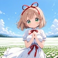 白いドレスのこはるちゃん 2枚目