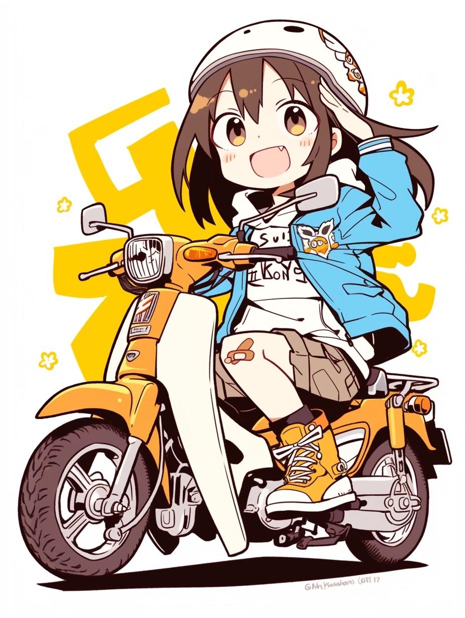 スーパーカブ娘 | の人気AIイラスト・グラビア