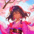 黒髪ギャル「美麗」ちゃん　着物姿　新手法 3枚目