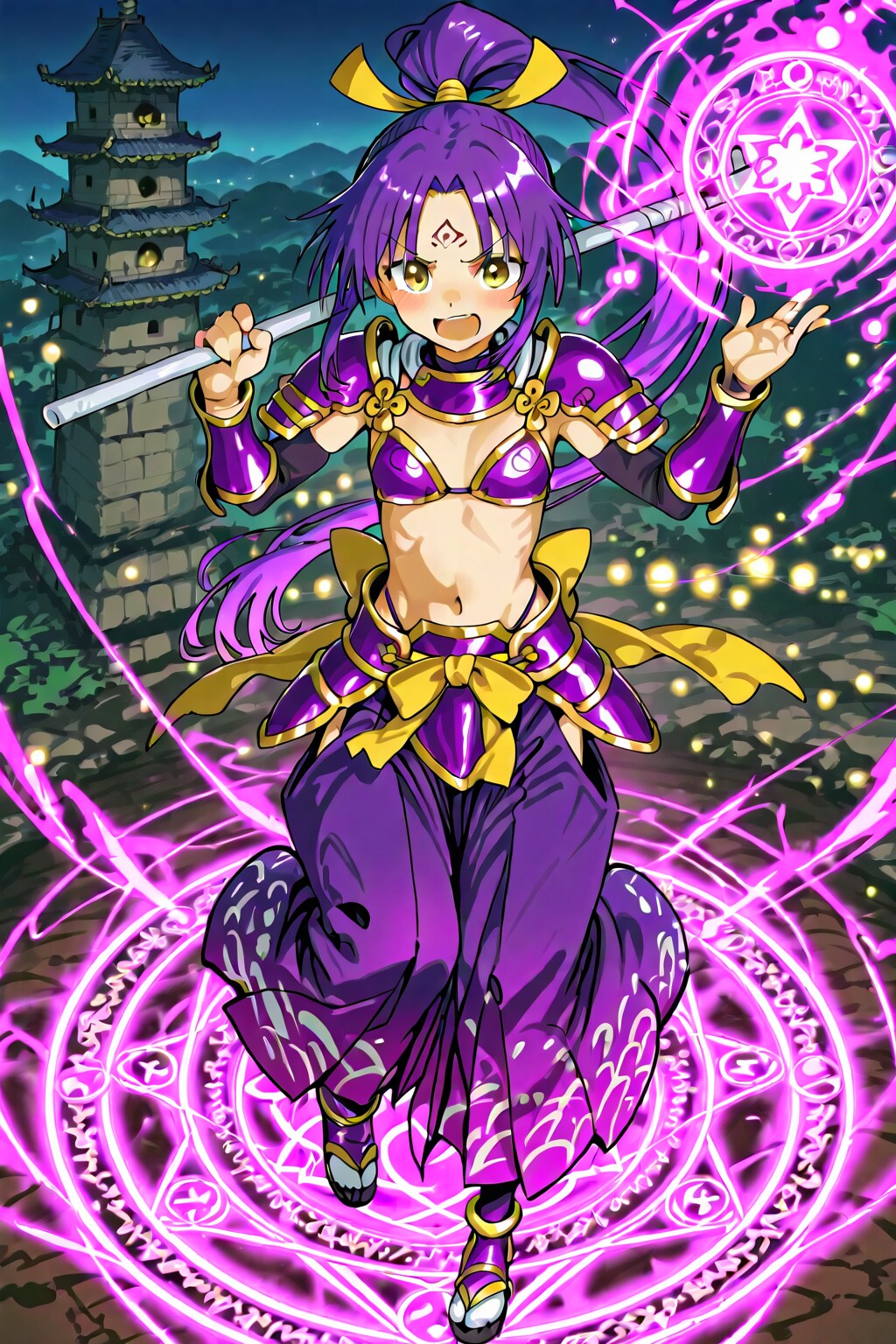 (失敗)ビキニアーマーで袴でポニーテールの魔法少女