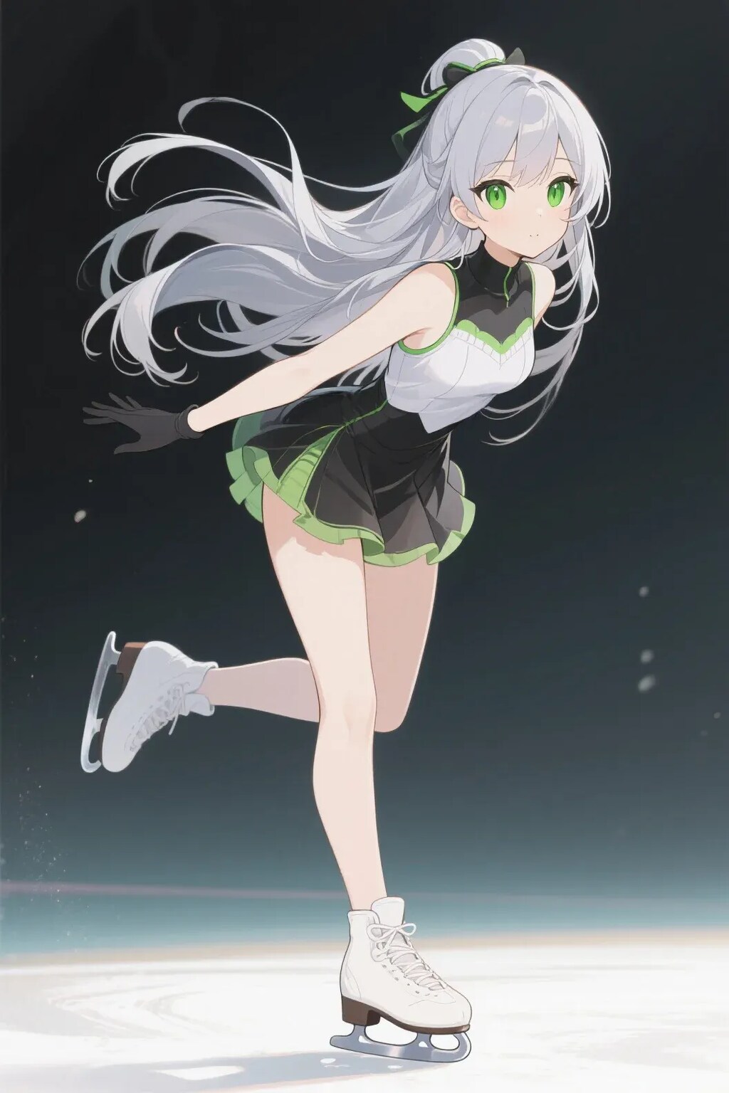 フィギュアスケートをするステラちゃん