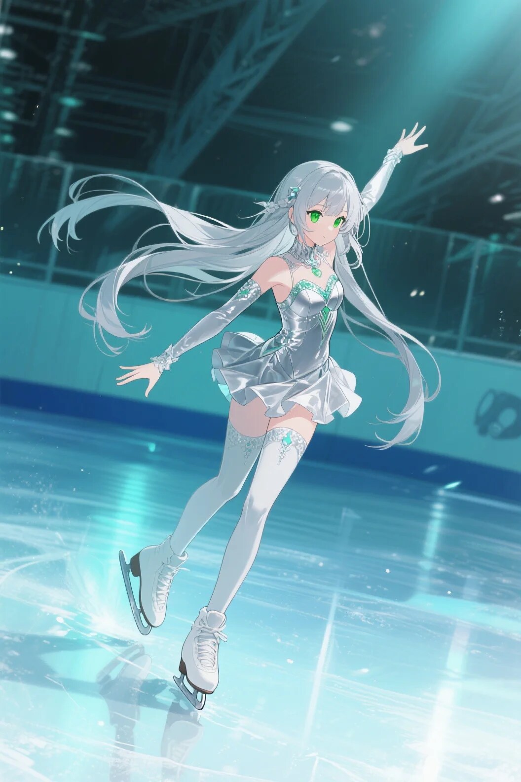 フィギュアスケートをするステラちゃん | の人気AIイラスト・グラビア