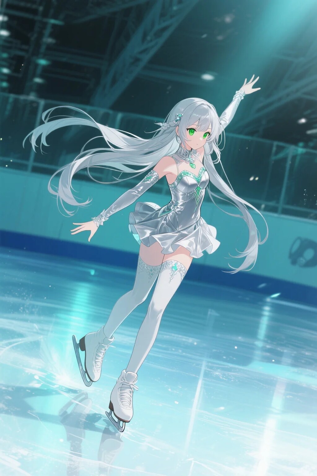 フィギュアスケートをするステラちゃん