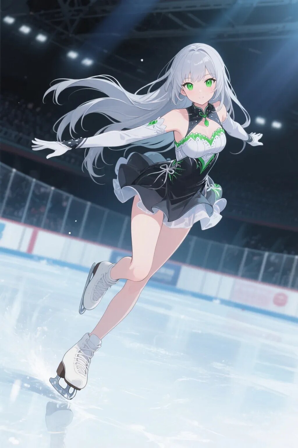 フィギュアスケートをするステラちゃん