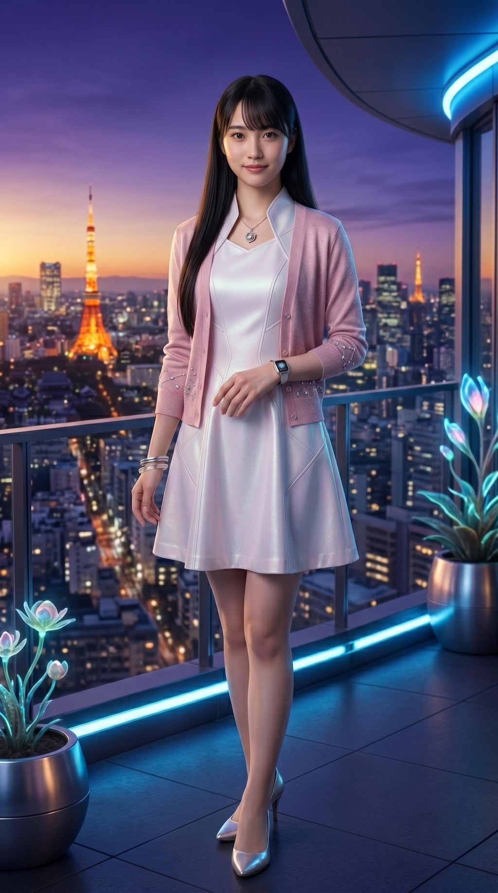 戦隊ヒロイン　私服とメットオン