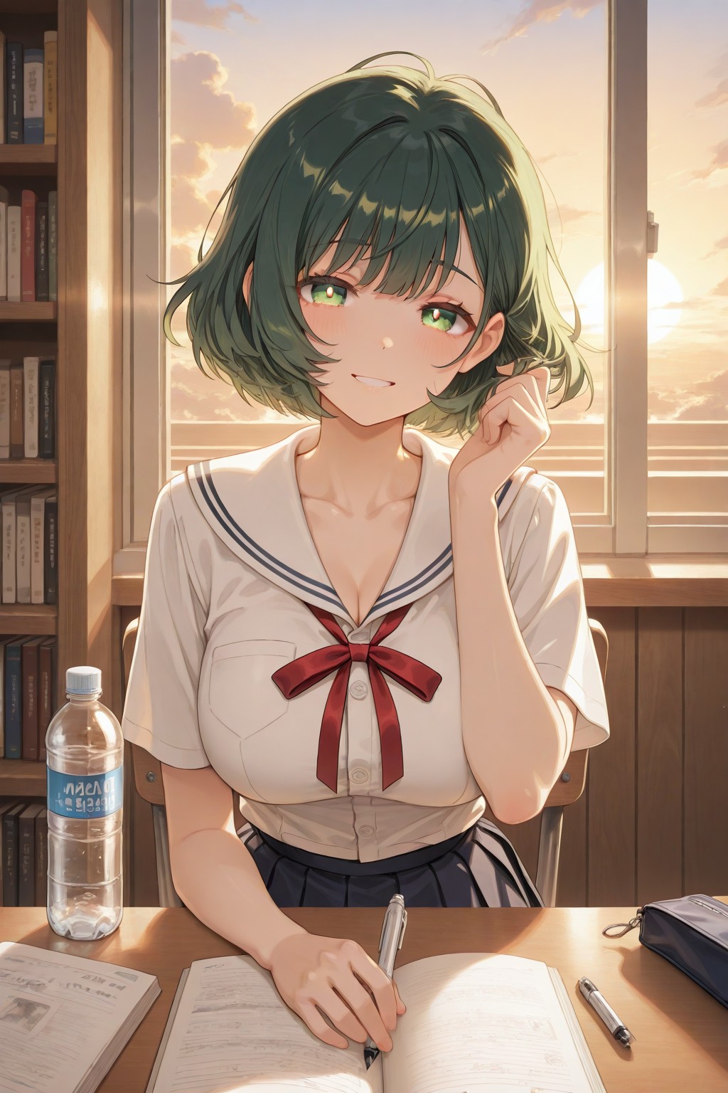 芽生ちゃん「分からないところあったら聞いてね💚」