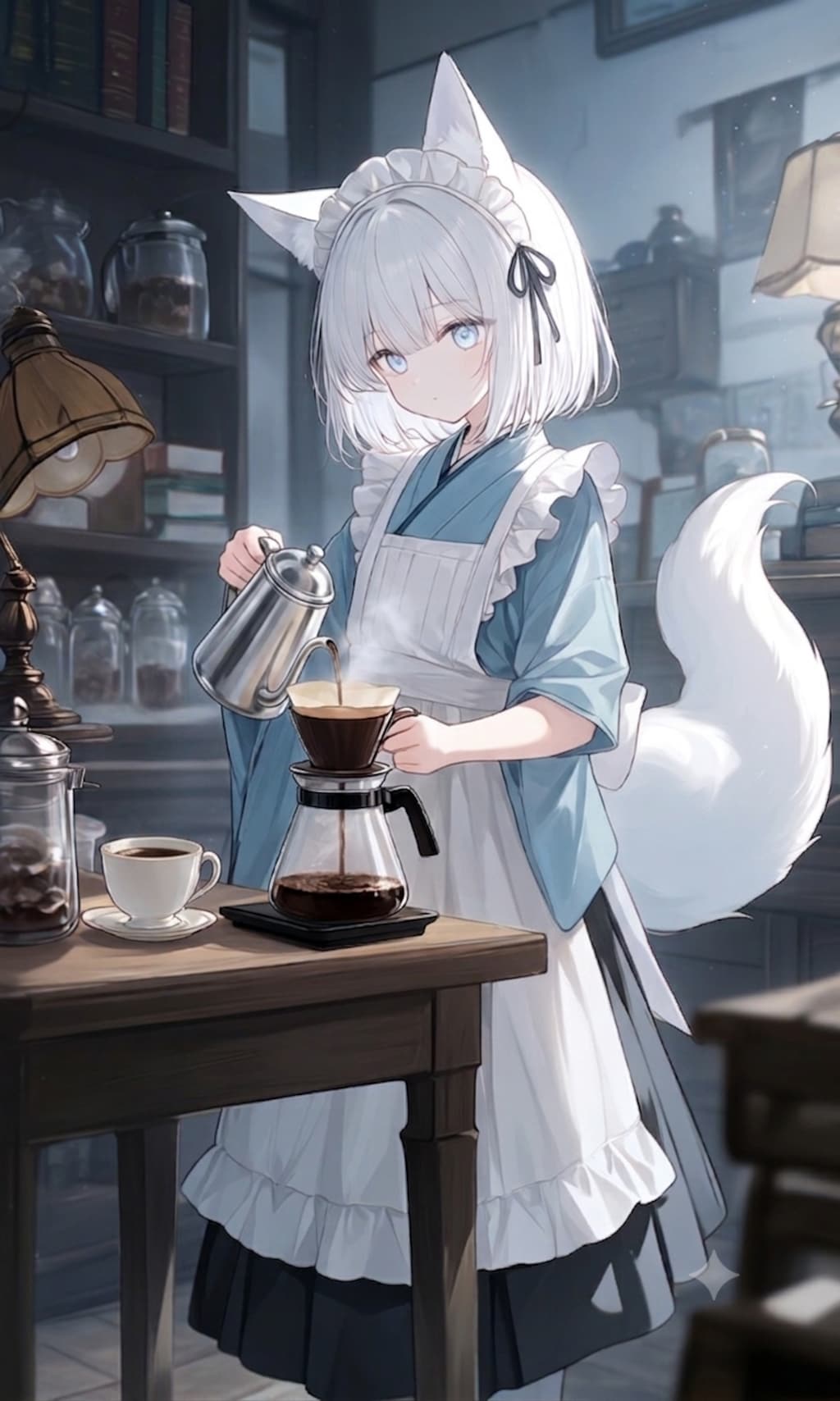 朝一のコーヒー