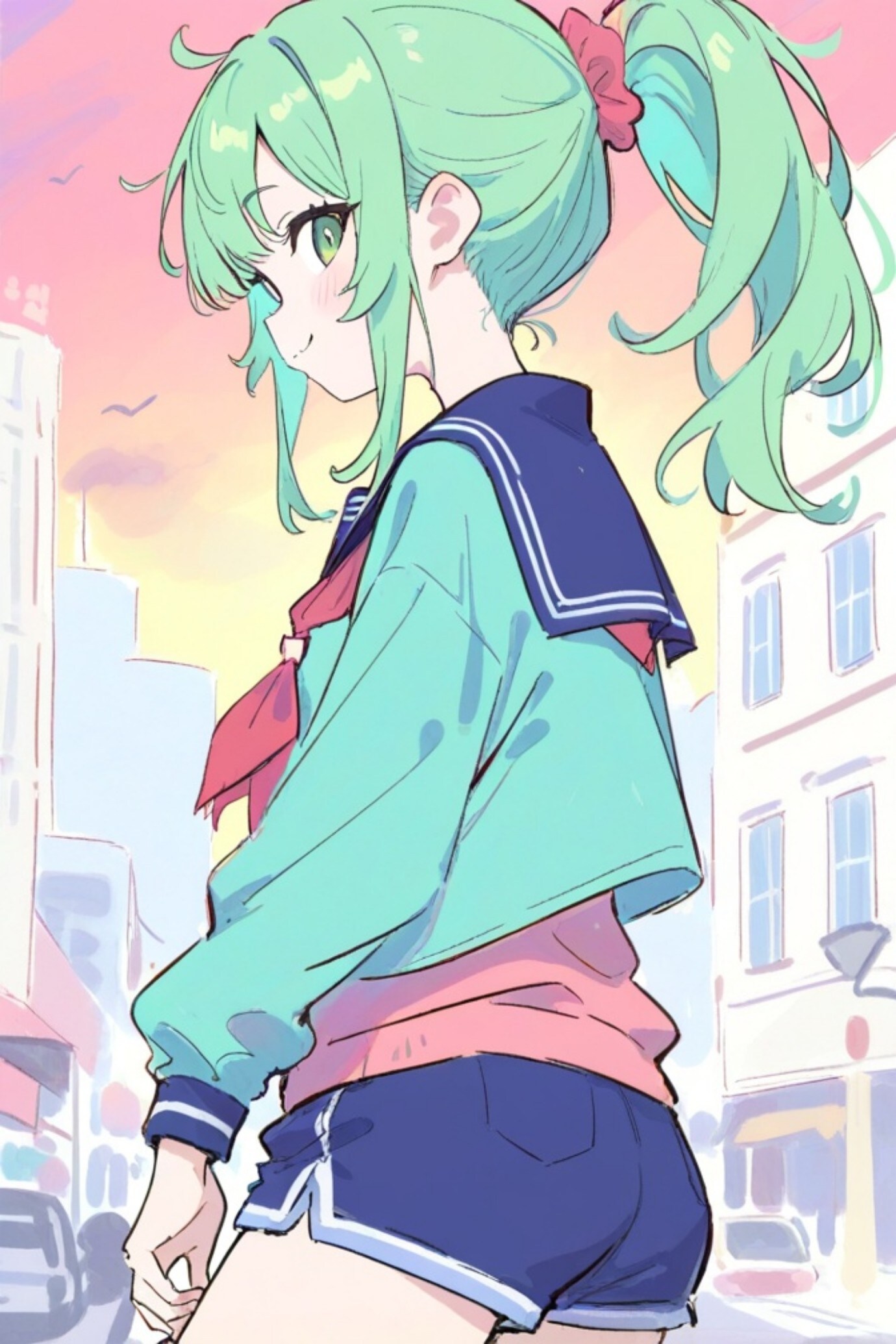 緑髪ちゃん