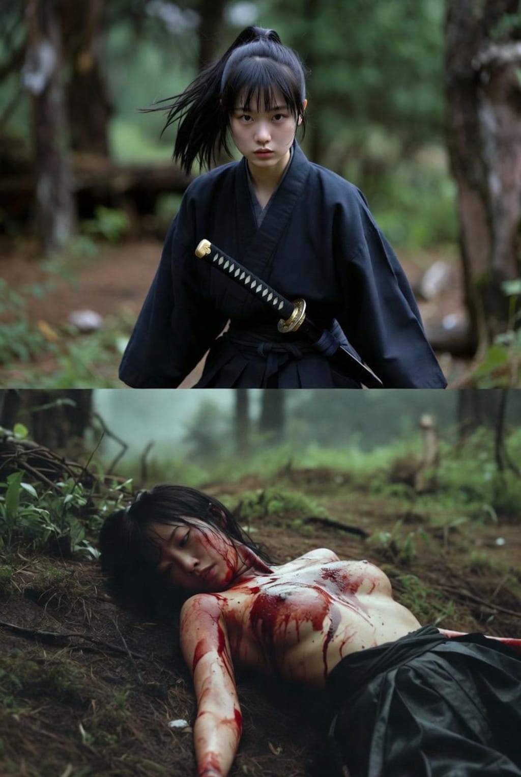 女剣士の最期