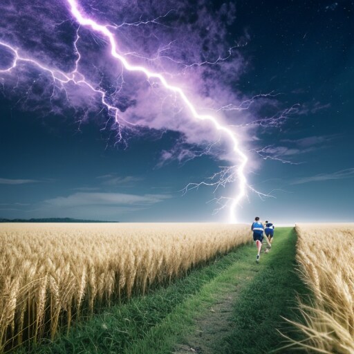つむじ風と雷に背を向けて逃げてくれ | の人気AIイラスト・グラビア