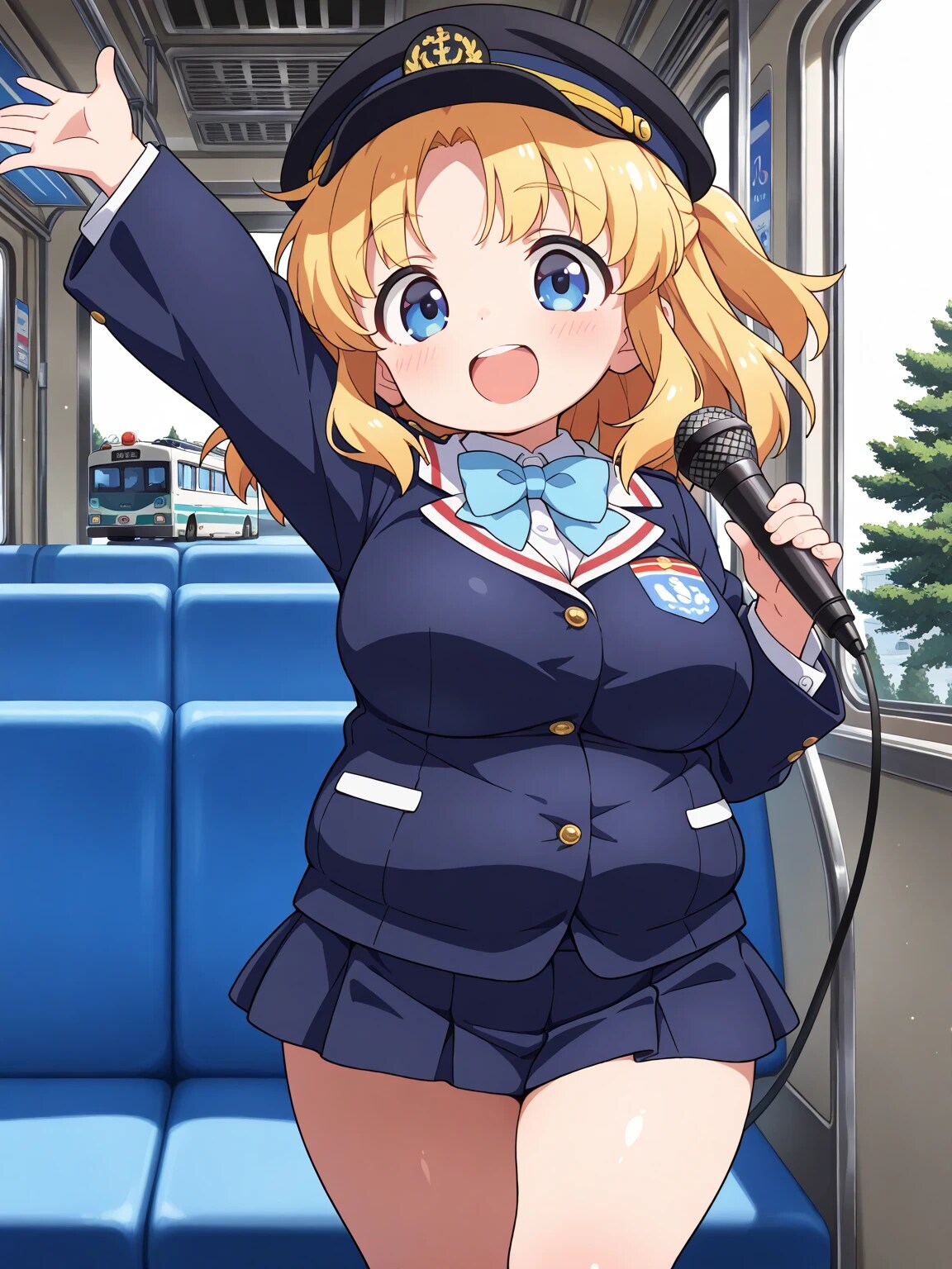 📒らぶりーがーるずバスツアー・まりあちゃんのガイド | の人気AIイラスト・グラビア