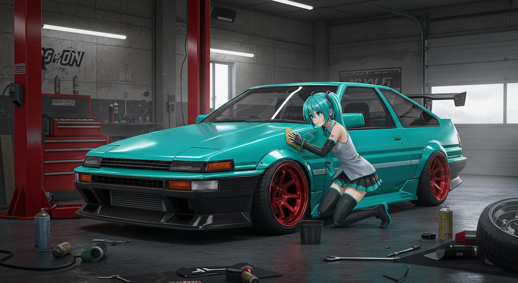 ミク➡　こちらは競技車両