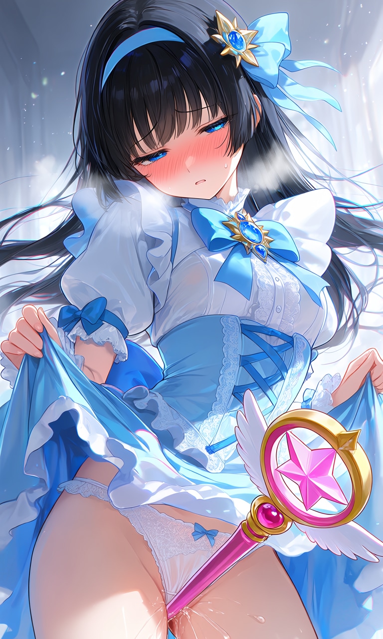 黒髪魔法少女