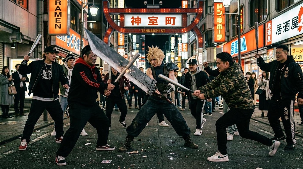 神室町でエンカウントバトル