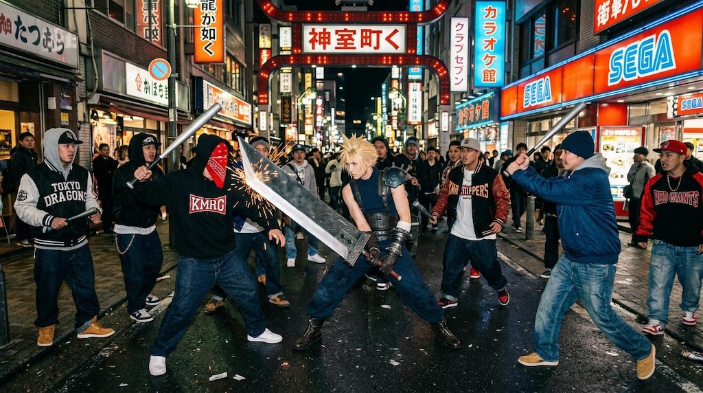 神室町でエンカウントバトル