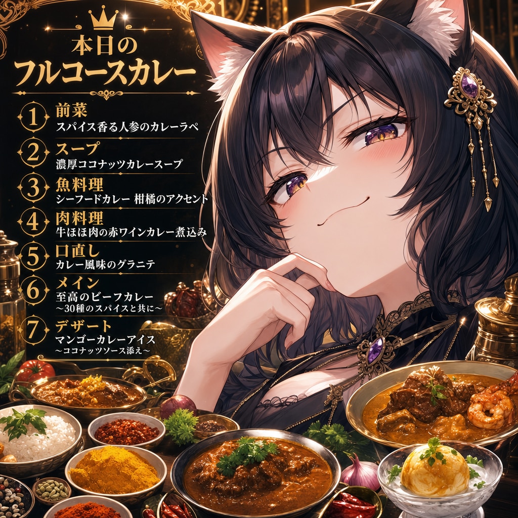 カレーキャット | の人気AIイラスト・グラビア