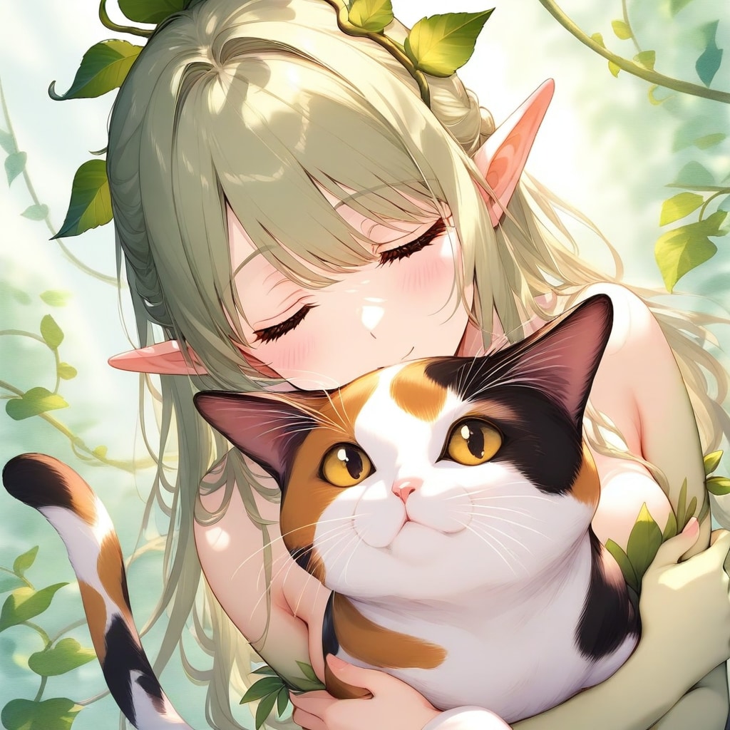 もふもふDRYADちゃん（３）WAVE | の人気AIイラスト・グラビア