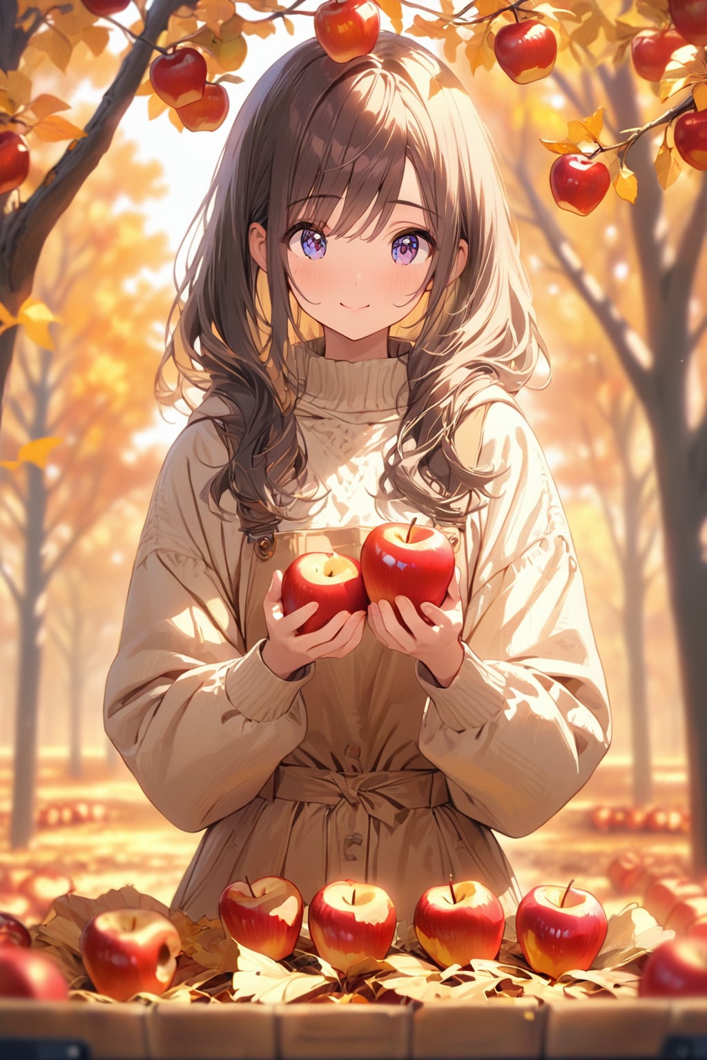 りんごの収穫🍎❤️ | の人気AIイラスト・グラビア
