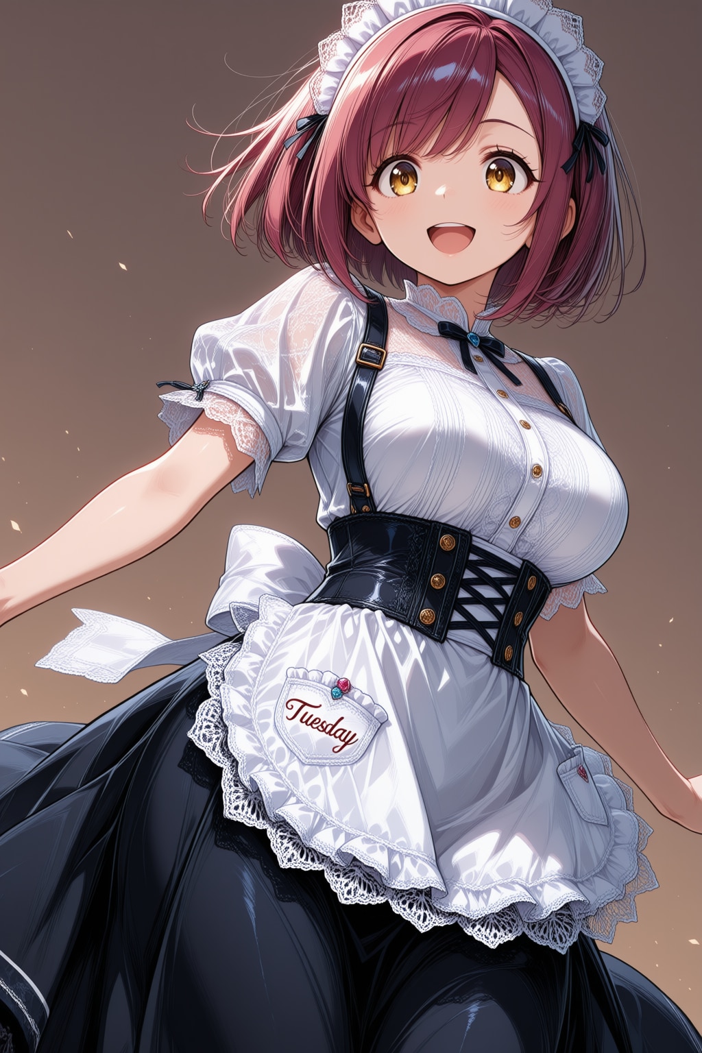 おはようございます（挨拶メイドの芽衣ちゃん）