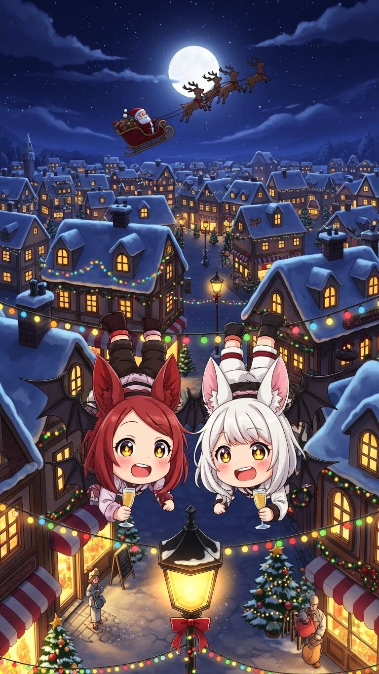 コウモリちゃんのクリスマス | の人気AIイラスト・グラビア