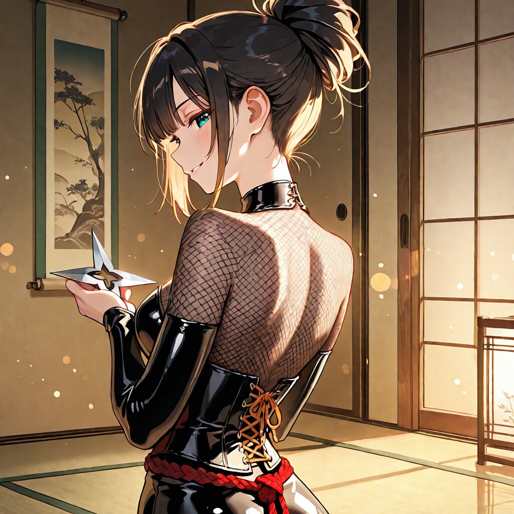 漆黒のくノ一と結髪の残影