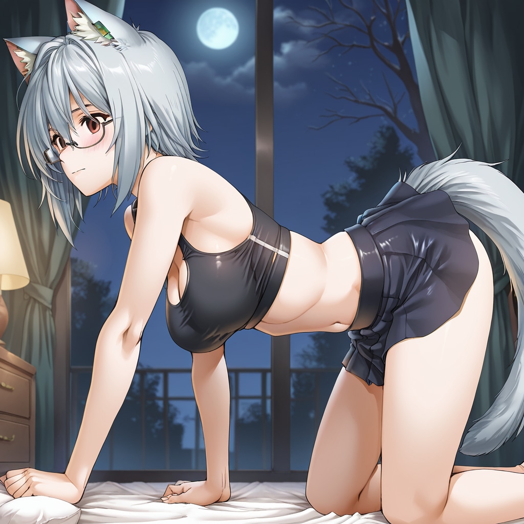 満月を見ないように・・・見ないように・・・