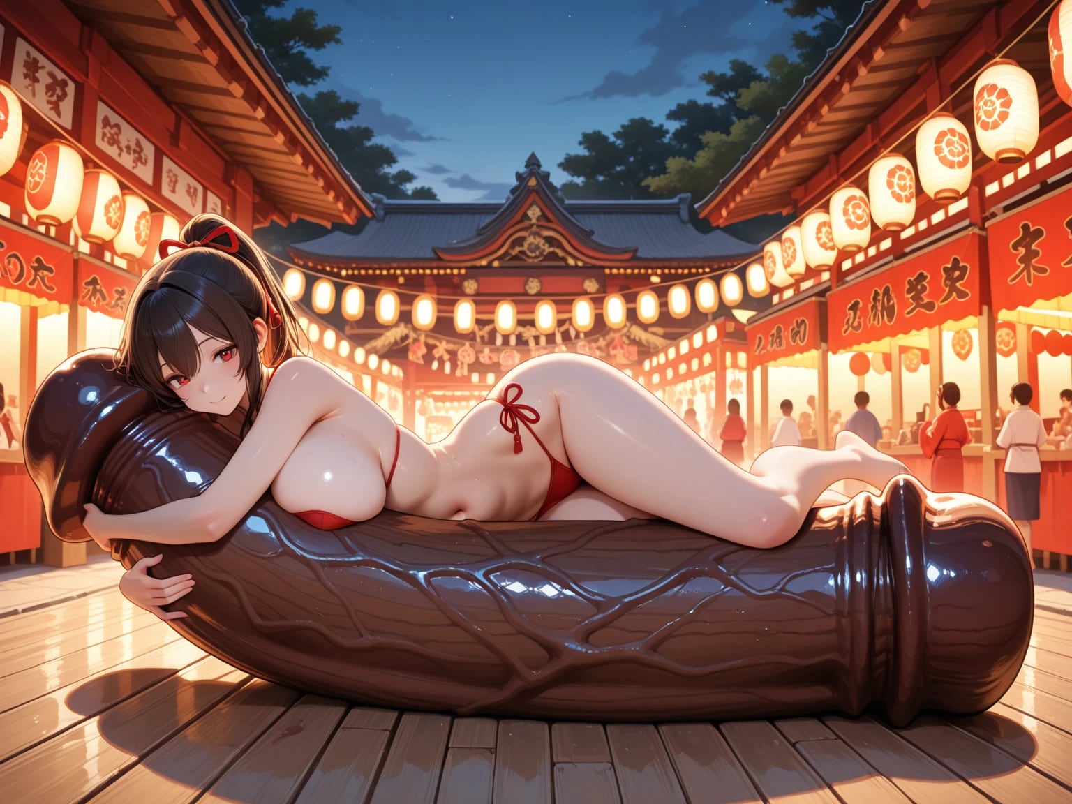 お祭り2日目（すっかりお気に入り）