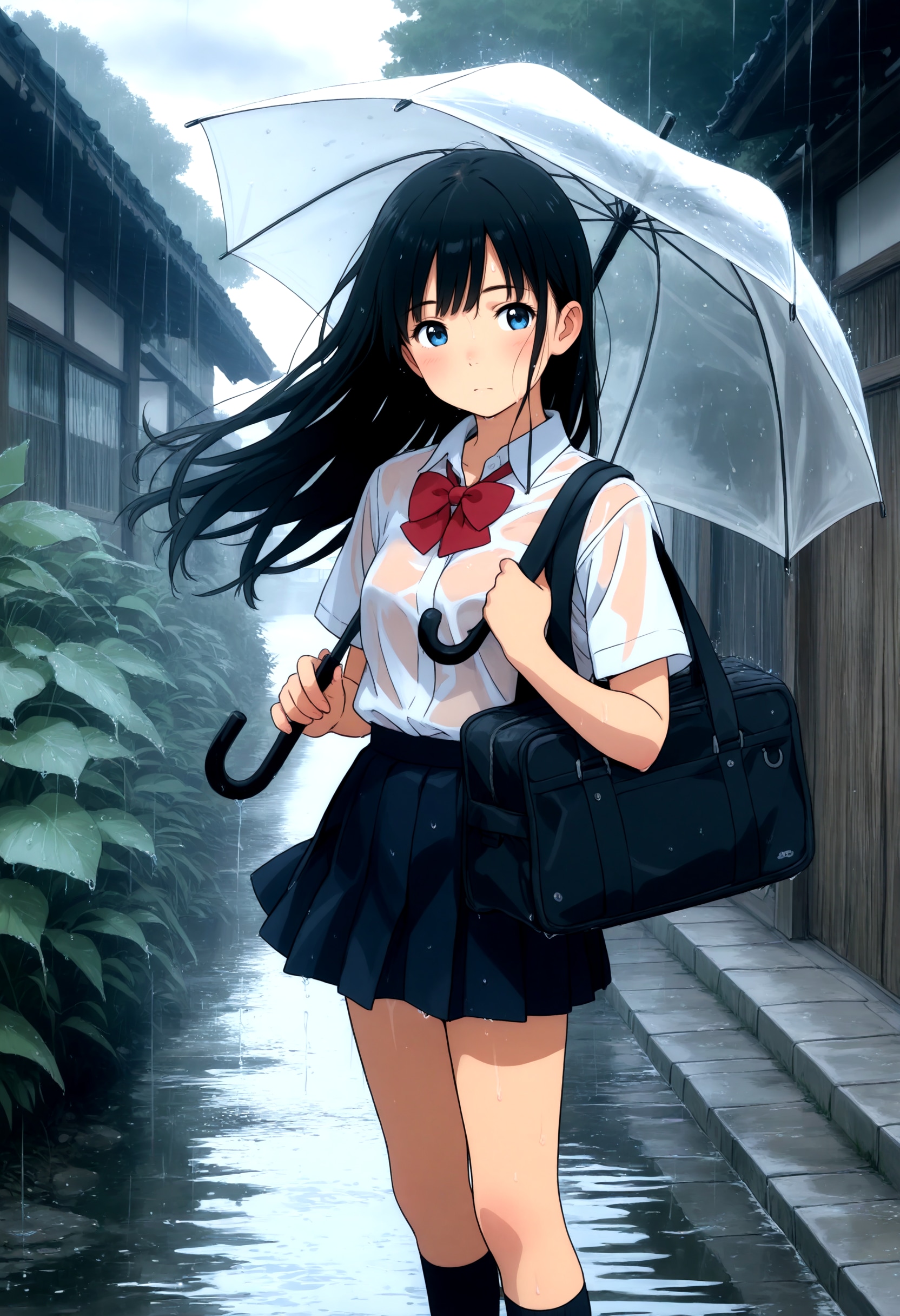 雨 | の人気AIイラスト・グラビア