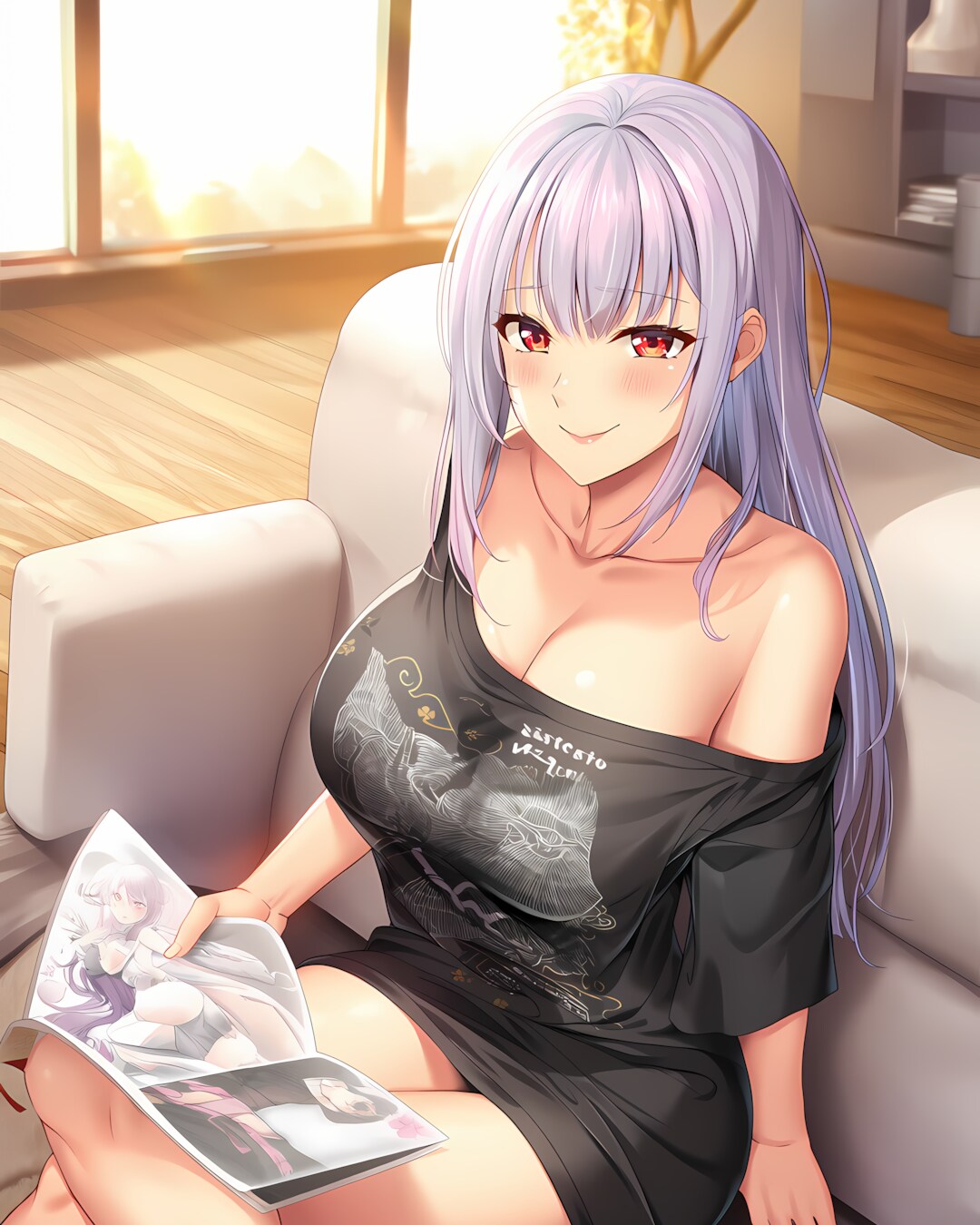 🖤ミレナさんの無防備な休日☕オーバーサイズ女子