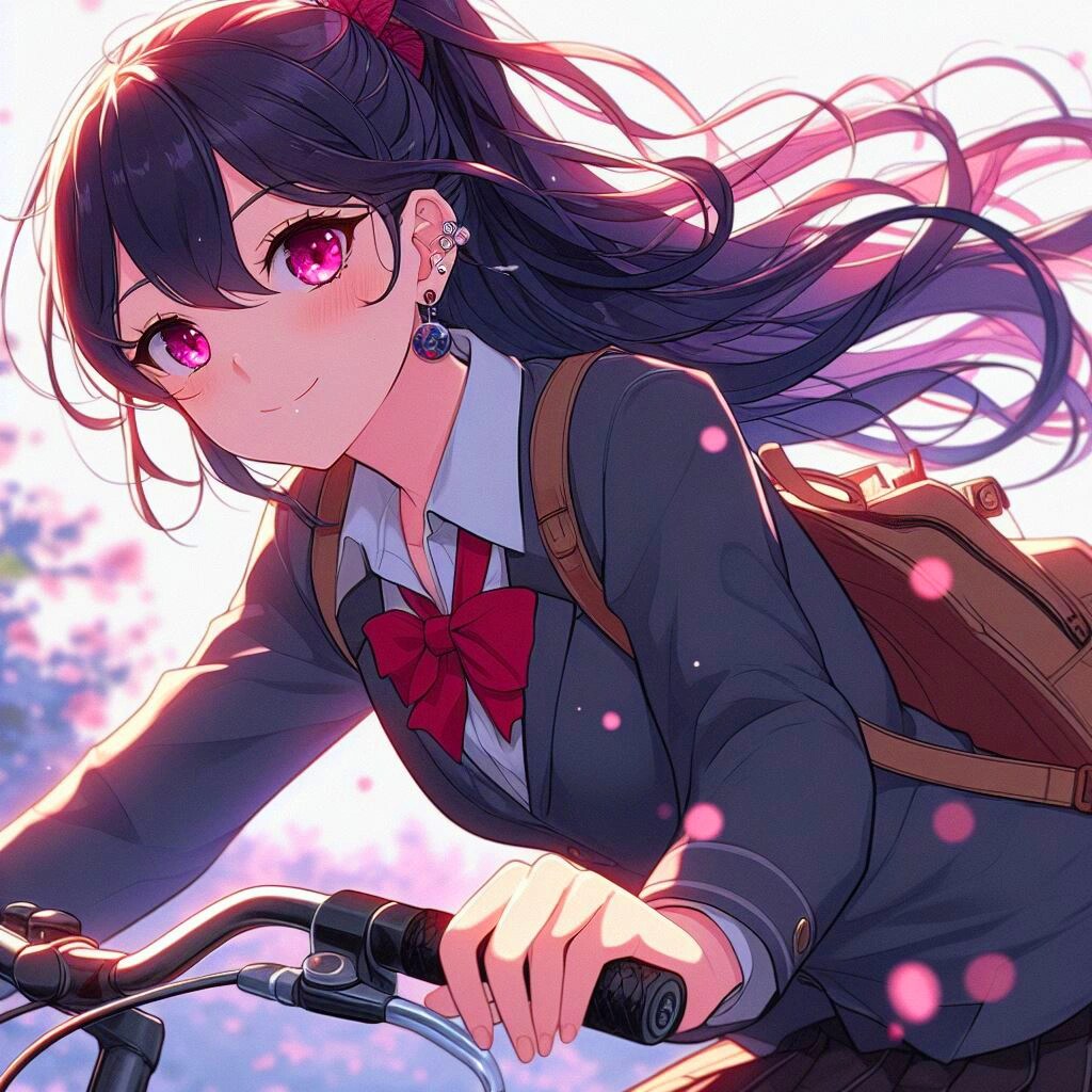 自転車に乗ってる、うちの子！！(12枚)