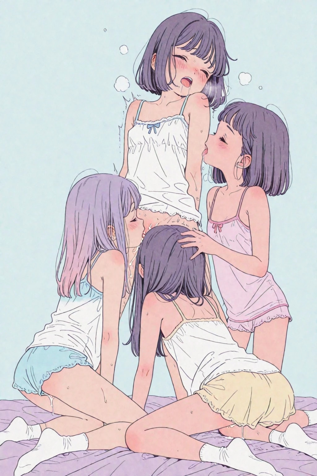 夏休みの日記「たくさんの女の子たちとお友達になれて、楽しかったです」