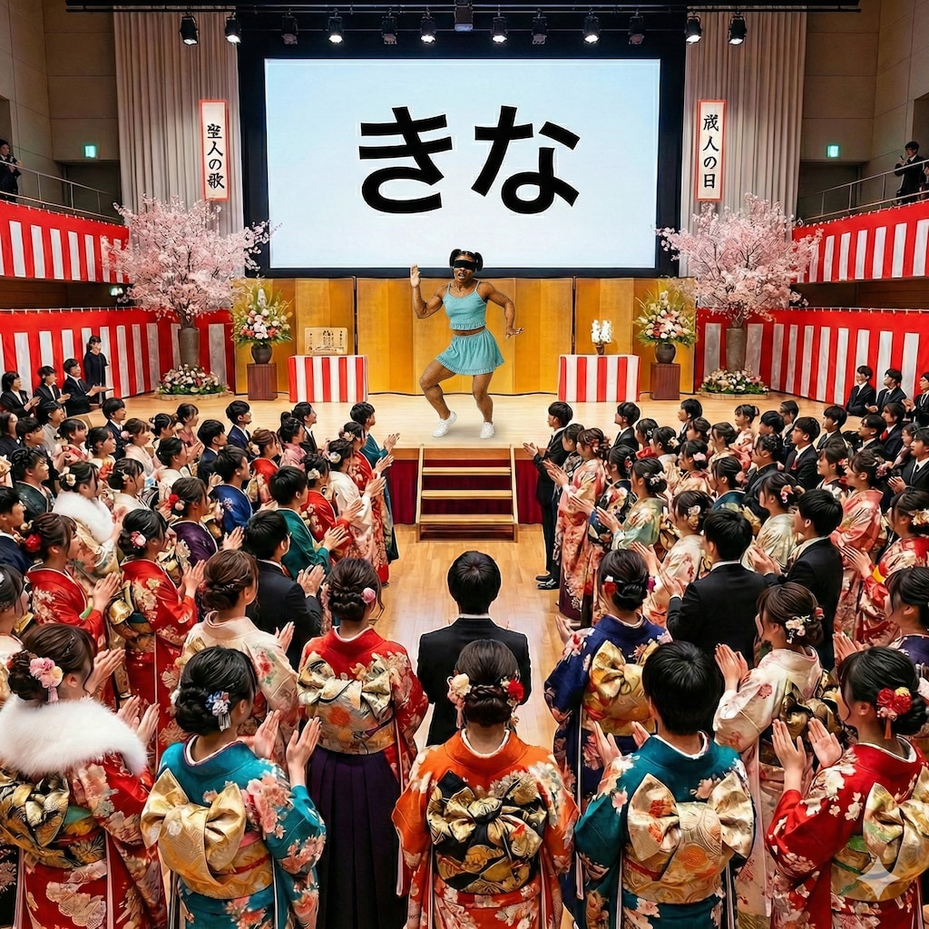 成人式に駆けつけたこなつちゃん(?)